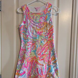Lilly Pulitzer Scuba to Cuba Whiting Shift Dress XXS